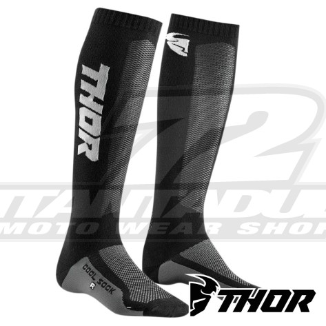 Calze Thor Youth MX COOL Sock - Nero Carbone