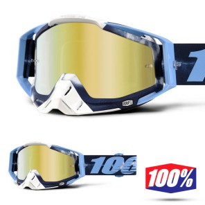 100% Maschera THE RACECRAFT Tiedye - Lente Oro Specchio