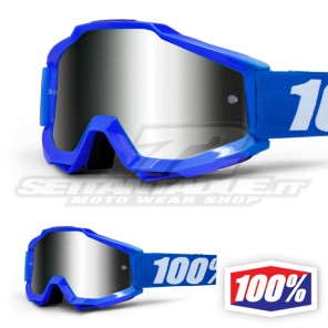100% Maschera THE ACCURI SAND Reflex Blue - Lente Fumé Scuro