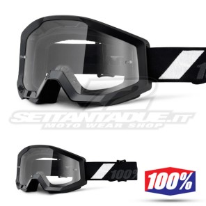 100% Maschera THE STRATA Goliath - Lente Trasparente