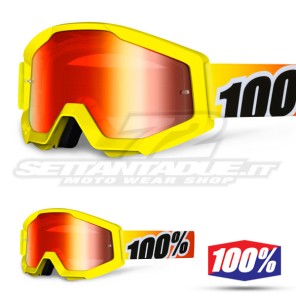 100% Maschera THE STRATA Sunny Days - Lente Rosso Specchio