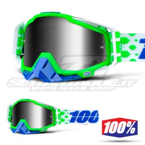 100% Maschera THE RACECRAFT Alchemy - Lente Argento Specchio