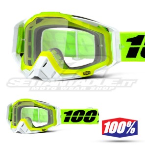 100% Maschera THE RACECRAFT Solar - Lente Trasparente