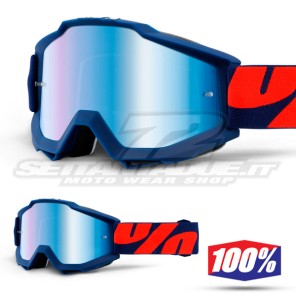 100% Maschera THE ACCURI Raleigh - Lente Blu Specchio