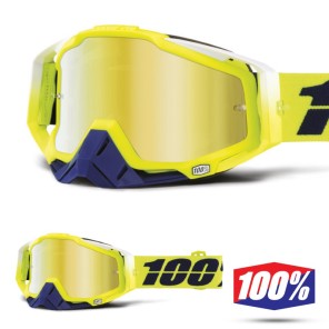 100% Maschera THE RACECRAFT Tanaka - Lente Oro Specchio