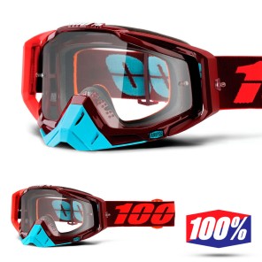 100% Maschera THE RACECRAFT Kikass - Lente Trasparente