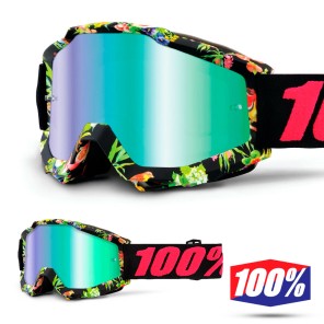 100% Maschera THE ACCURI Acidulous Cyan - Lente Blu Specchio