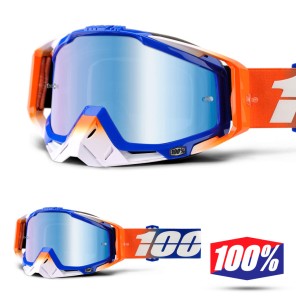 100% Maschera THE RACECRAFT Roxburry - Lente Blu Specchio