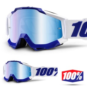 100% Maschera THE ACCURI Acidulous Cyan - Lente Blu Specchio