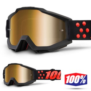 100% Maschera THE ACCURI Acidulous Cyan - Lente Blu Specchio