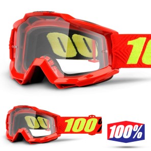 100% Maschera THE ACCURI OTG Reflex Blue - Lente Trasparente
