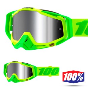 Maschera Cross 100% THE RACECRAFT + Sour Soul - Lente Iniettata Argento Specchio