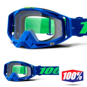 Maschera Cross 100% THE RACECRAFT Dreamflow - Lente Trasparente