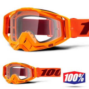 Maschera Cross 100% THE RACECRAFT Menlo - Lente Trasparente