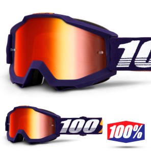 100% Maschera THE ACCURI Acidulous Cyan - Lente Blu Specchio