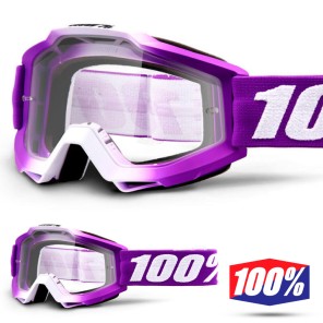 100% Maschera THE ACCURI JUNIOR Acidulous Cyan - Lente Trasparente