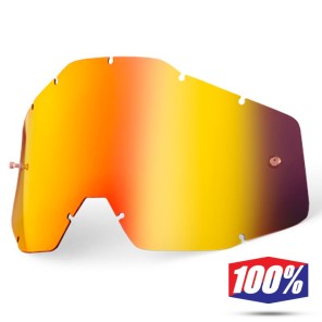 100% Lente Maschere - Rosso Specchio