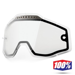 100% Lente Maschere - Doppia Trasparente