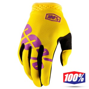 100% Guanti iTRACK Yellow