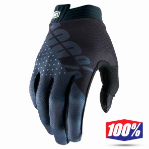 Guanti Cross 100% iTRACK - Nero Carbone