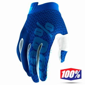 Guanti Cross 100% iTRACK Youth - Blu Navy
