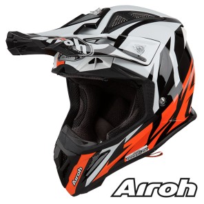 Casco Motocross Airoh AVIATOR 2.3 AMS2 Great - Arancione Lucido