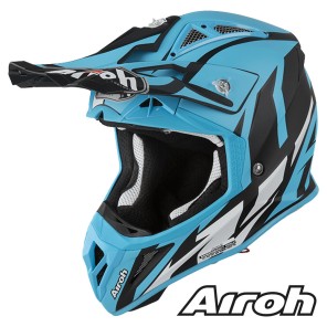 Casco Motocross Airoh AVIATOR 2.3 AMS2 Great - Azzurro Opaco