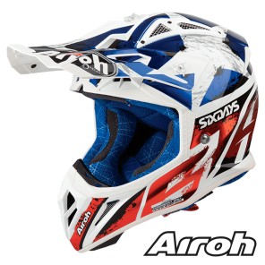 Casco Motocross Airoh AVIATOR 2.3 AMS2 Six Days 2018 - Cromo Lucido