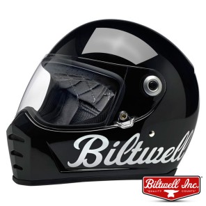 Casco Integrale Biltwell LANE SPLITTER Factory - Nero Lucido