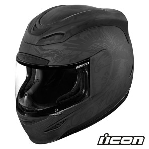 Casco Integrale Icon AIRMADA Scrawl - Nero
