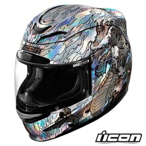 Casco Integrale Icon AIRMADA Legion - Argento