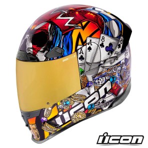 Casco Integrale Icon AIRFRAME PRO Luckylid3 - Oro