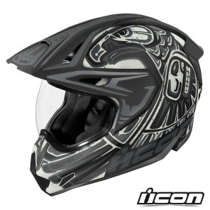 Casco Integrale Icon VARIANT PRO Totem - Nero Grigio