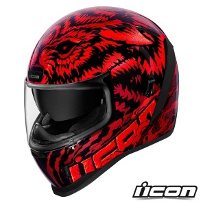 Casco Integrale Icon AIRFORM Lycan - Rosso