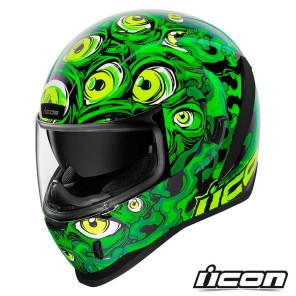Casco Integrale Icon AIRFORM Illuminatus - Verde