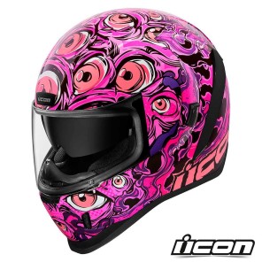 Casco Integrale Icon AIRFORM Illuminatus - Rosa