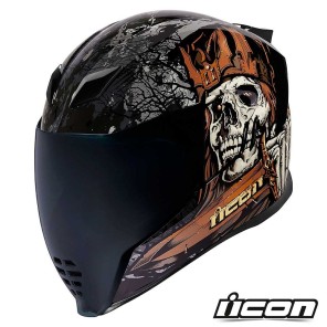 Casco Integrale Icon AIRFLITE Uncle Dave - Nero