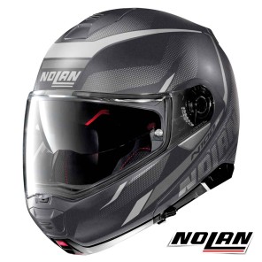 Casco Apribile Nolan N100-5 N-COM Lumière 38 - Flat Lava Grey