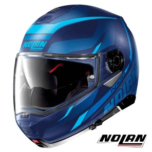Casco Apribile Nolan N100-5 N-COM Lumière 40 - Flat Imperator Blue