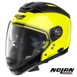 Casco Modulare Nolan N70-2 GT Hi-Visibility 22 N-COM - Fluo Yellow