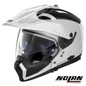 Casco Modulare Nolan N70-2 X Classic 5 N-COM - Metal White