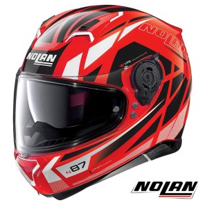 Casco Integrale Nolan N87 Originality 66 N-COM - Corsa Red