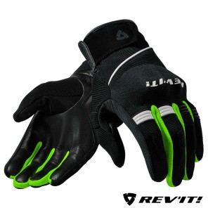 Guanti REV'IT! MOSCA - Nero Giallo Neon