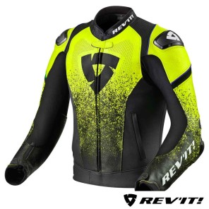 Giacca REV'IT! QUANTUM - Nero Giallo Neon