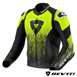 Giacca REV'IT! QUANTUM AIR - Nero Giallo Neon