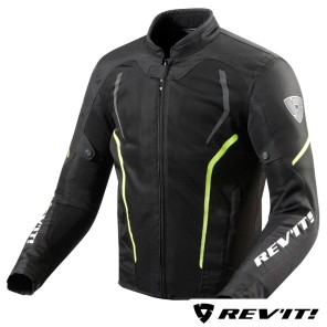Giacca REV'IT! GT-R AIR 2 - Nero Giallo Neon