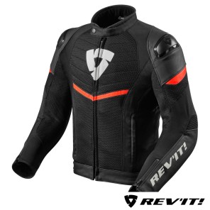 Giacca REV'IT! MANTIS - Nero Rosso Neon