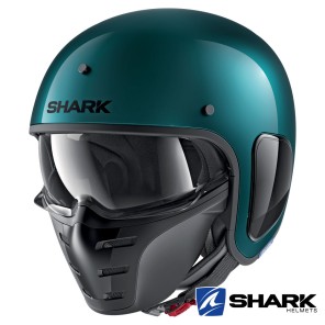 Casco Jet Shark S-DRAK Blank - Verde Metallico