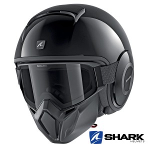 Casco Jet Shark STREET-DRAK Blank - Nero
