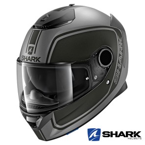 Casco Integrale Shark SPARTAN Priona Mat - Antracite Nero Antracite